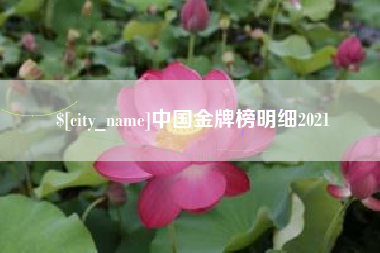 句容中国金牌榜明细2021