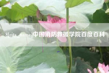 句容中国消防救援学院百度百科