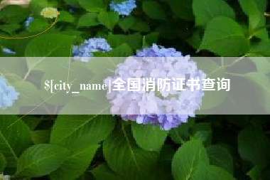 句容全国消防证书查询