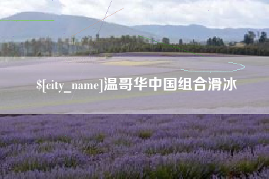 句容温哥华中国组合滑冰