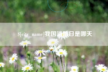 句容我国消防日是哪天