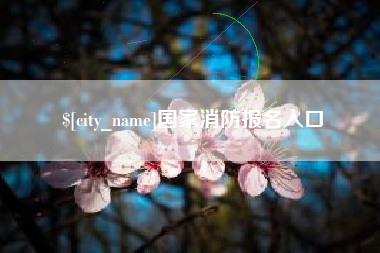 句容国家消防报名入口