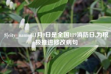 句容11月9日是全国119消防日,为积极推进修改病句