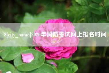 句容2020年消防考试网上报名时间