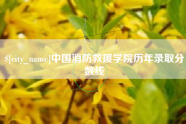 句容中国消防救援学院历年录取分数线