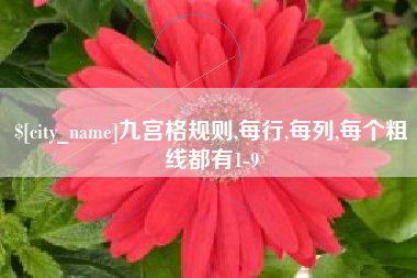 句容九宫格规则,每行,每列,每个粗线都有1-9