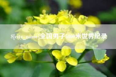 句容全国男子5000米世界纪录