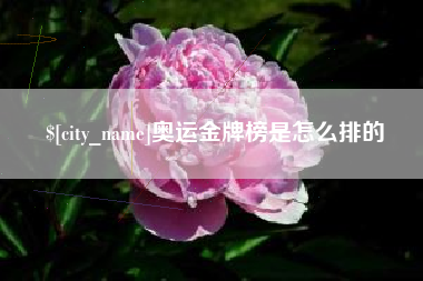 句容奥运金牌榜是怎么排的