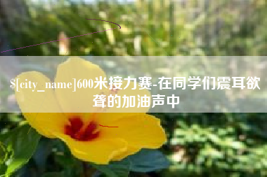 句容600米接力赛-在同学们震耳欲聋的加油声中