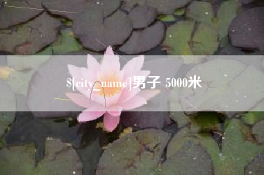 句容男子 5000米