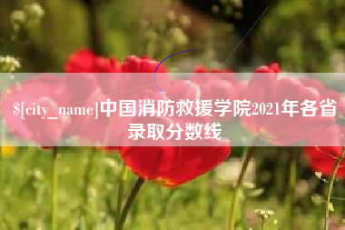 句容中国消防救援学院2021年各省录取分数线