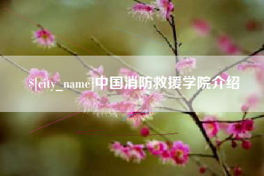 句容中国消防救援学院介绍
