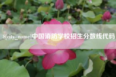 句容中国消防学校招生分数线代码