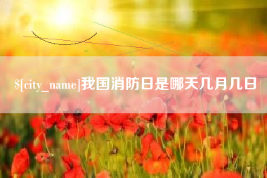 句容我国消防日是哪天几月几日