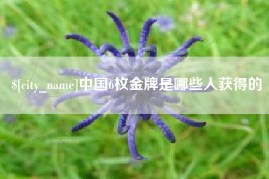 句容中国6枚金牌是哪些人获得的