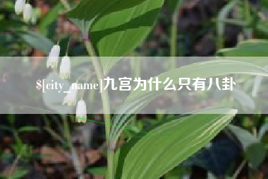 句容九宫为什么只有八卦