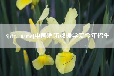 句容中国消防救援学院今年招生