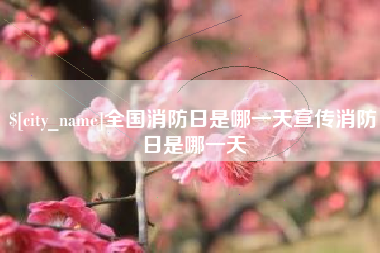 句容全国消防日是哪一天宣传消防日是哪一天