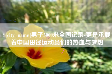 句容男子5000米全国记录-更是承载着中国田径运动员们的热血与梦想