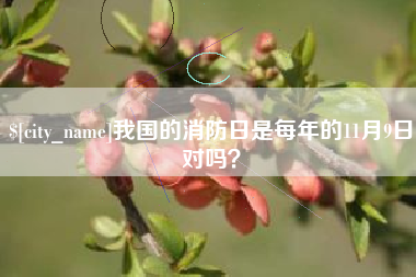 句容我国的消防日是每年的11月9日对吗？