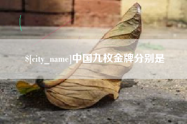 句容中国九枚金牌分别是