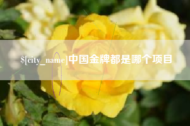 句容中国金牌都是哪个项目