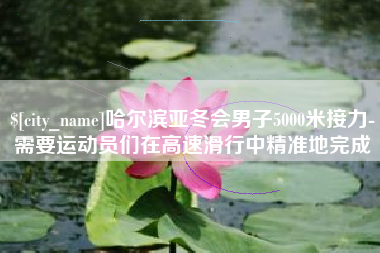 句容哈尔滨亚冬会男子5000米接力-需要运动员们在高速滑行中精准地完成