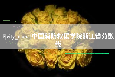 句容中国消防救援学院浙江省分数线