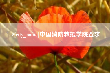 句容中国消防救援学院要求