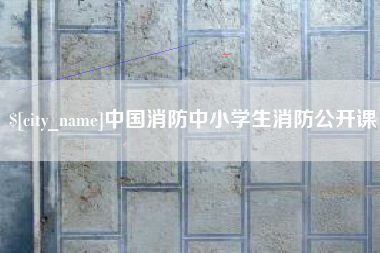 句容中国消防中小学生消防公开课