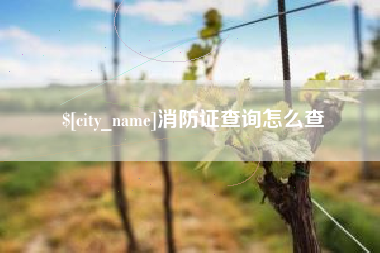句容消防证查询怎么查