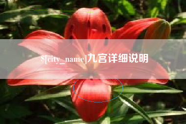 句容九宫详细说明