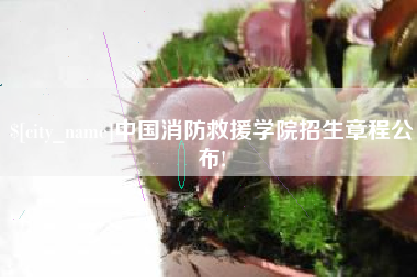句容中国消防救援学院招生章程公布!
